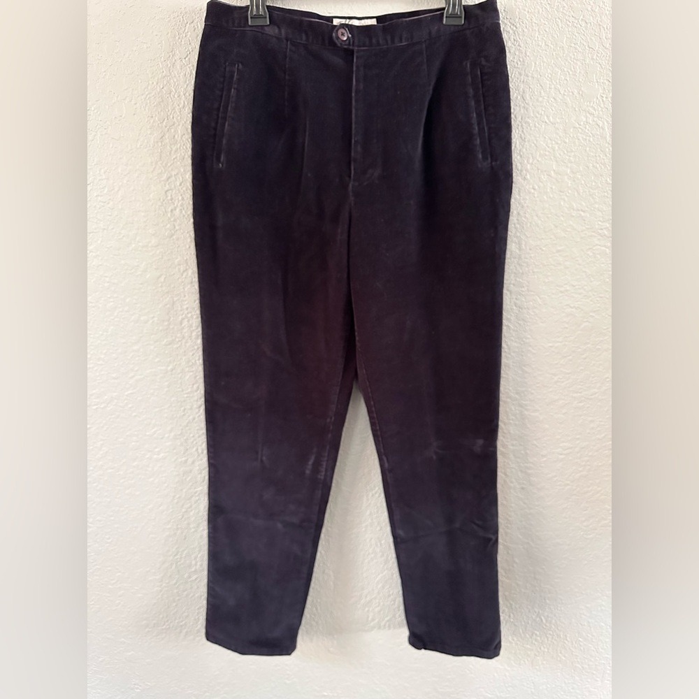 Dressbarn Dark Blue Corduroy Pants – Size 14, Tapered Leg - Picture 2 of 7
